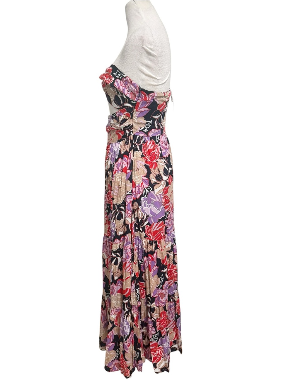 Petal & Pup Floral Strapless Cutout Noosa Maxi Dress Large NWOT - Picture 9 of 15